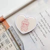 Top Selling Color Heart Shaped Epoxy Phone Holder Phone Ring Grip Love Heart Mobile Phone Socket Custom With Logo
