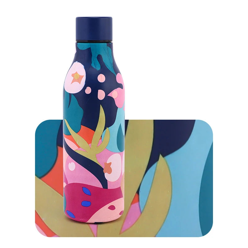Wholesale Products Stainless Steel Travel Thermal Insulated Rubber Paint Creative Sports Custom Logo Flask Thermos Water Bottle