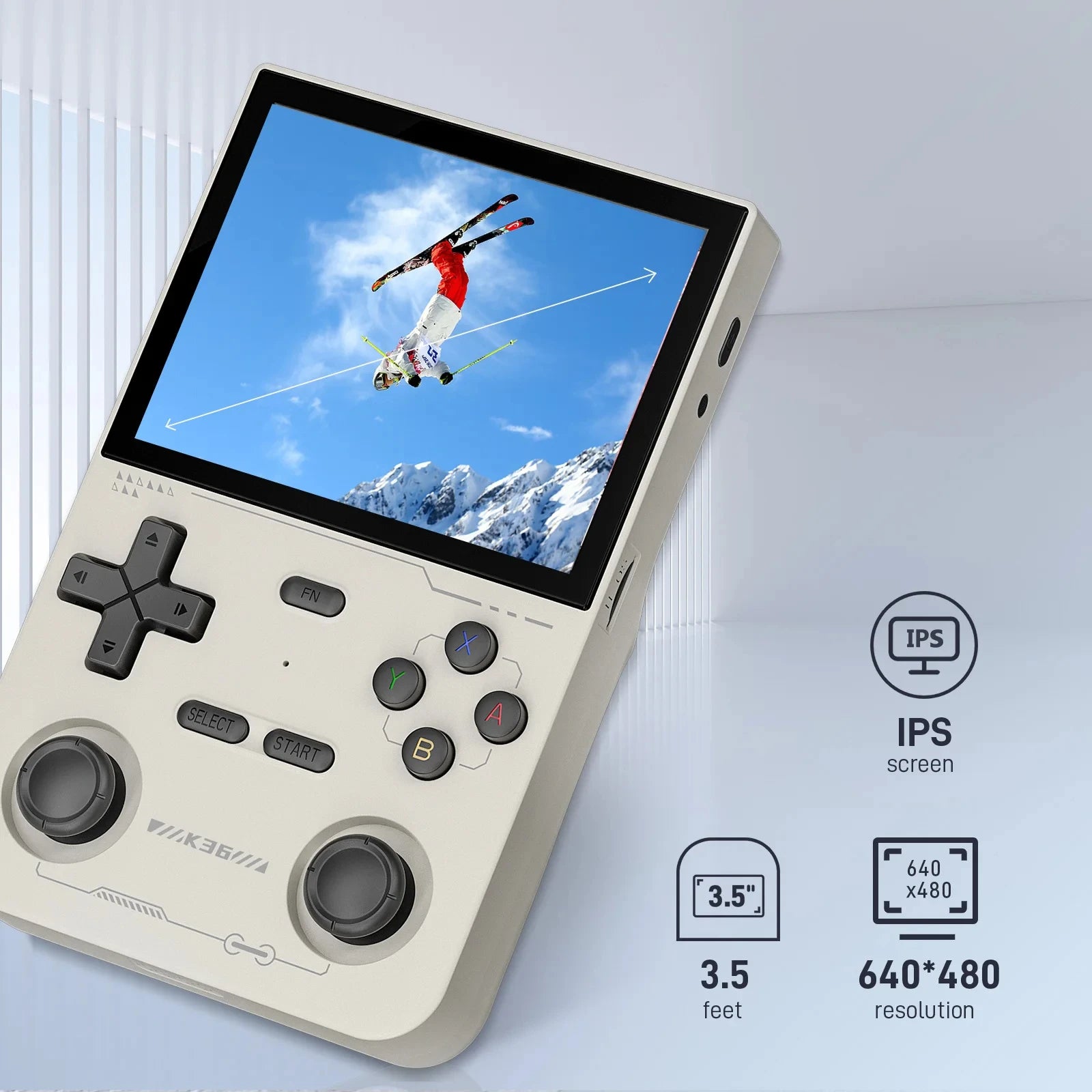 Open Source K36 Retro Handheld Video Game Console Built-in 15000+ Games Emulator for PS1/PSP/DC/N64/SS 500nit 3.5inch IPS Screen