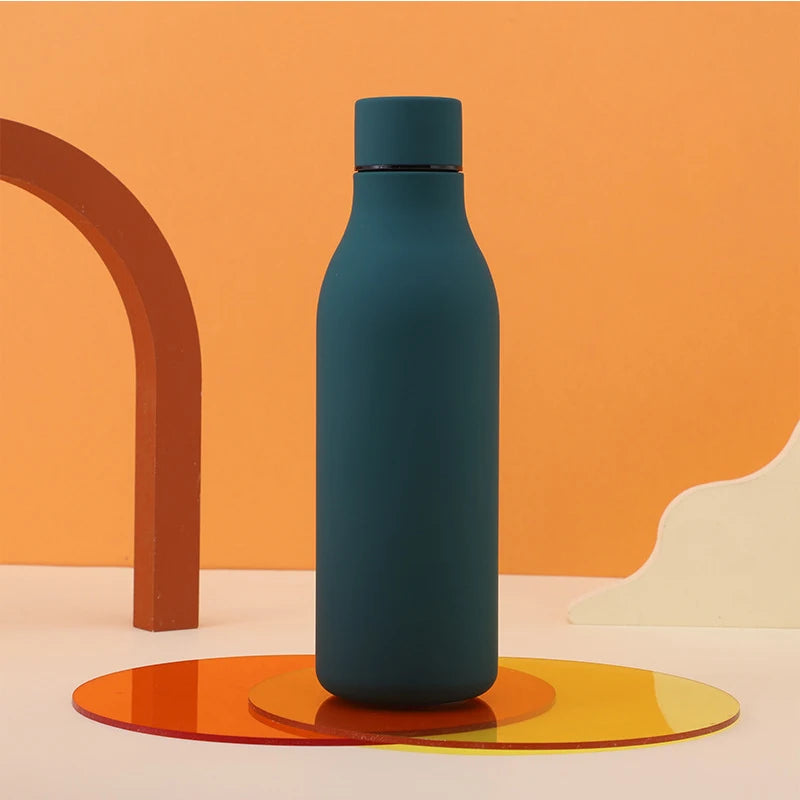 Wholesale Products Stainless Steel Travel Thermal Insulated Rubber Paint Creative Sports Custom Logo Flask Thermos Water Bottle