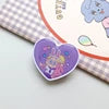 Top Selling Color Heart Shaped Epoxy Phone Holder Phone Ring Grip Love Heart Mobile Phone Socket Custom With Logo