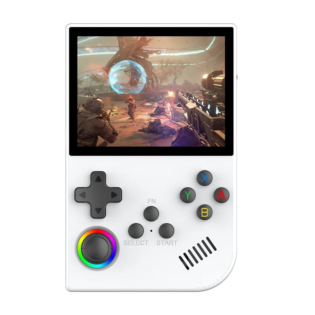 XGB36 Handheld Game Console 3.5inch IPS 3D Simulator Joystick Linux System 28 Emulators Supports PSP/PS1/SFC/GBA Games for Men