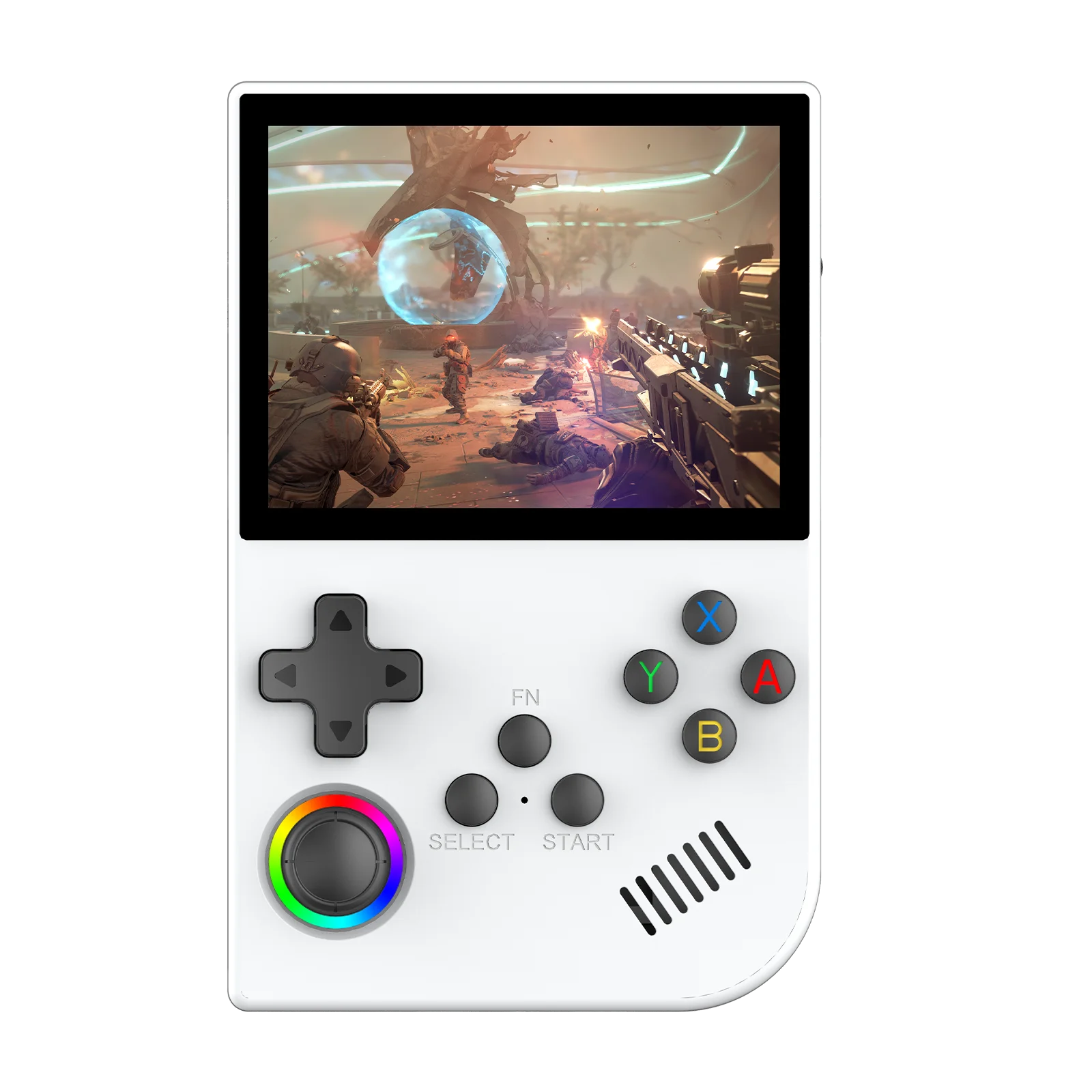 XGB36 Handheld Game Console 3.5inch IPS 3D Simulator Joystick Linux System 28 Emulators Supports PSP/PS1/SFC/GBA Games for Men