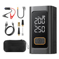 4 in 1 Portable Jump Starter Power Bank with Built in Air Pump Inflator for Vehicle Emergency Use