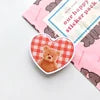Top Selling Color Heart Shaped Epoxy Phone Holder Phone Ring Grip Love Heart Mobile Phone Socket Custom With Logo