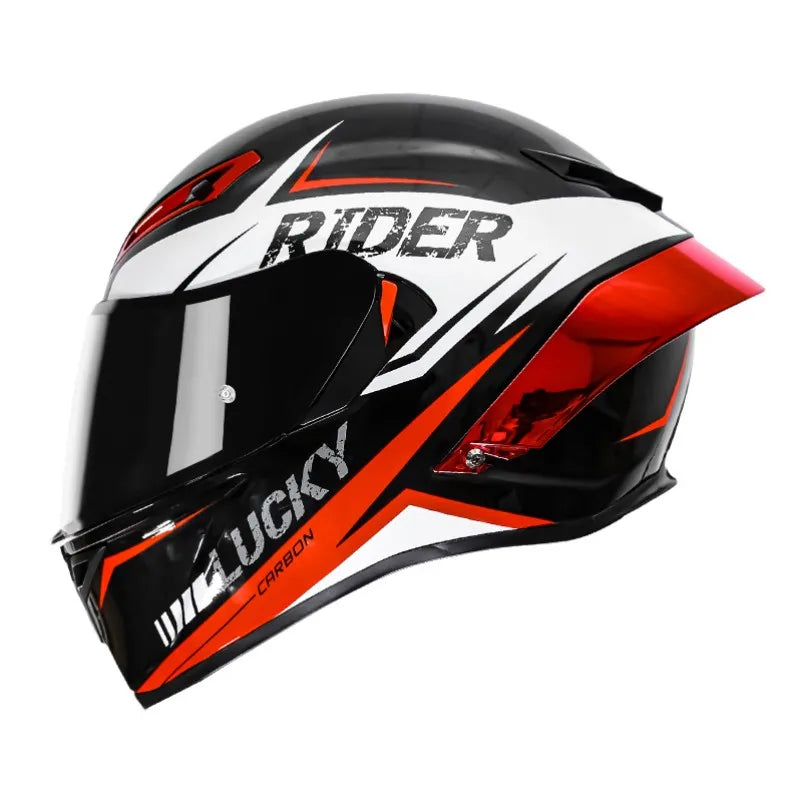 LVCOOL Brand New Vintage Helmets Great Price Motorcycle Electric Vehicle Dual Visor ABS+EPS Full Face Safety Quick Release DOT