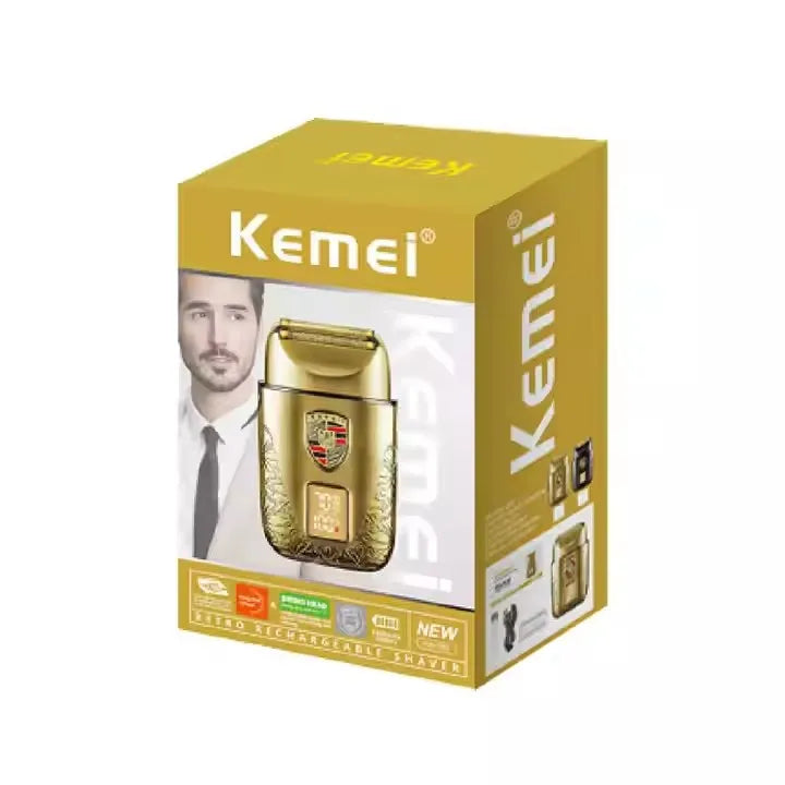 Kemei KM-T93 New Metal Electric Shaver With LED Display Screen Rechargeable Electric Razors Bald Head Shaving Machine