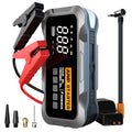4000A Car Jump Starter with 24000mAh Battery Digital Screen Charger Compressor Air Pump Tire Inflator Emergency Kit for Trucks