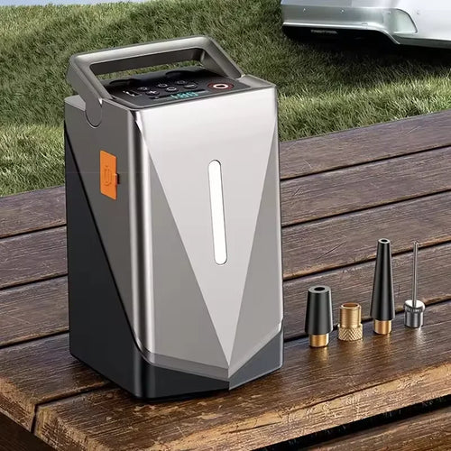 2024 Six in 1 Car Motor Bike Ball Tire Inflator Portable Air Compressor Car Jumper With Automatic Tire Inflators