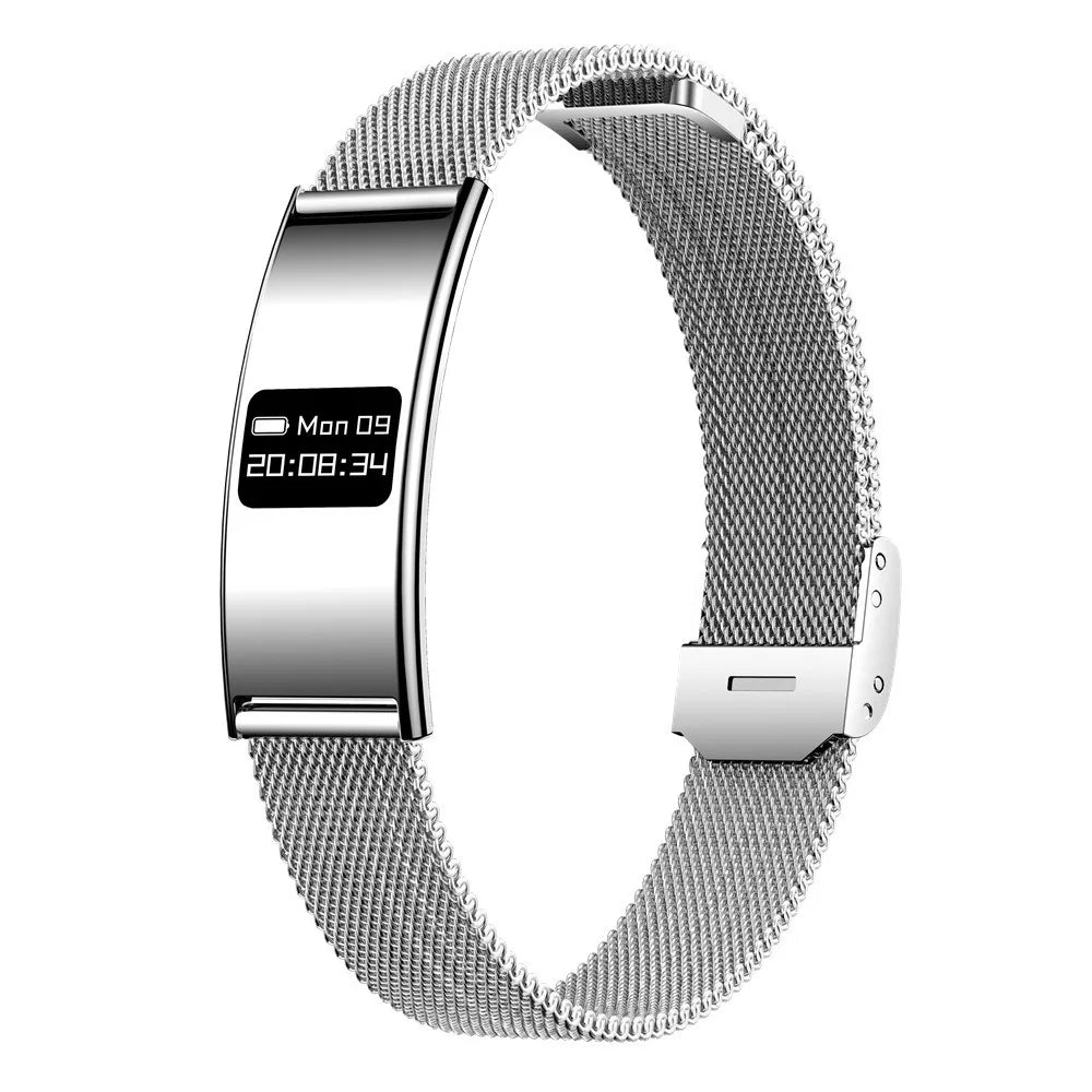 Small Square IPS Display Ultra Thin 25mm Alloy Band Smart Fashion Watch for Men Women 10 ATM Waterproof Heart Rate Sleep
