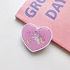 Top Selling Color Heart Shaped Epoxy Phone Holder Phone Ring Grip Love Heart Mobile Phone Socket Custom With Logo