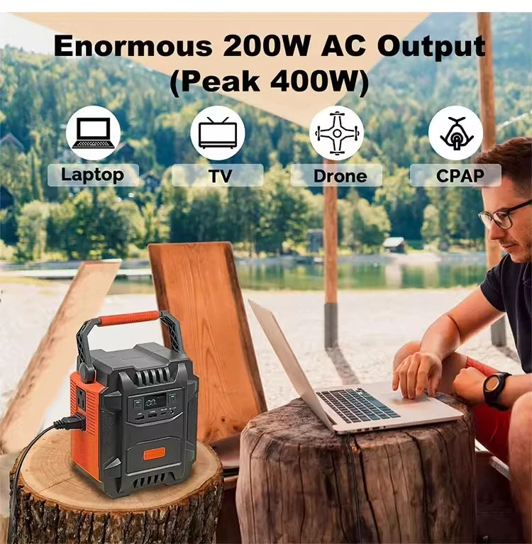 Factory Price New Design Solar Energy Systems 48000mAh Portable Rechargeable Power Station With LED for Camping