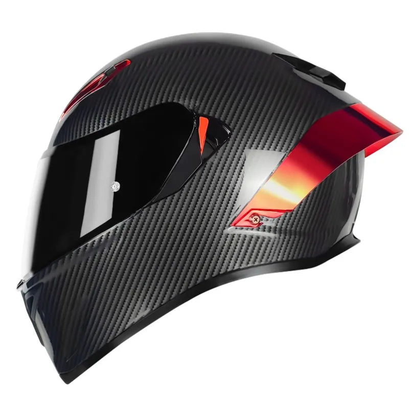 LVCOOL Brand New Vintage Helmets Great Price Motorcycle Electric Vehicle Dual Visor ABS+EPS Full Face Safety Quick Release DOT