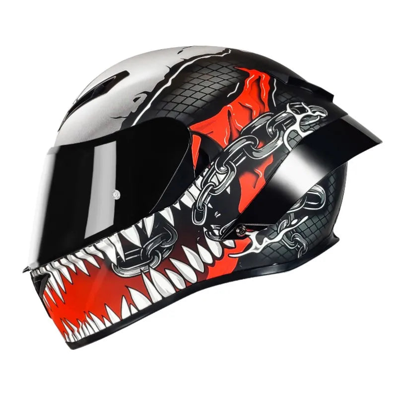 LVCOOL Brand New Vintage Helmets Great Price Motorcycle Electric Vehicle Dual Visor ABS+EPS Full Face Safety Quick Release DOT