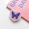 Top Selling Color Heart Shaped Epoxy Phone Holder Phone Ring Grip Love Heart Mobile Phone Socket Custom With Logo