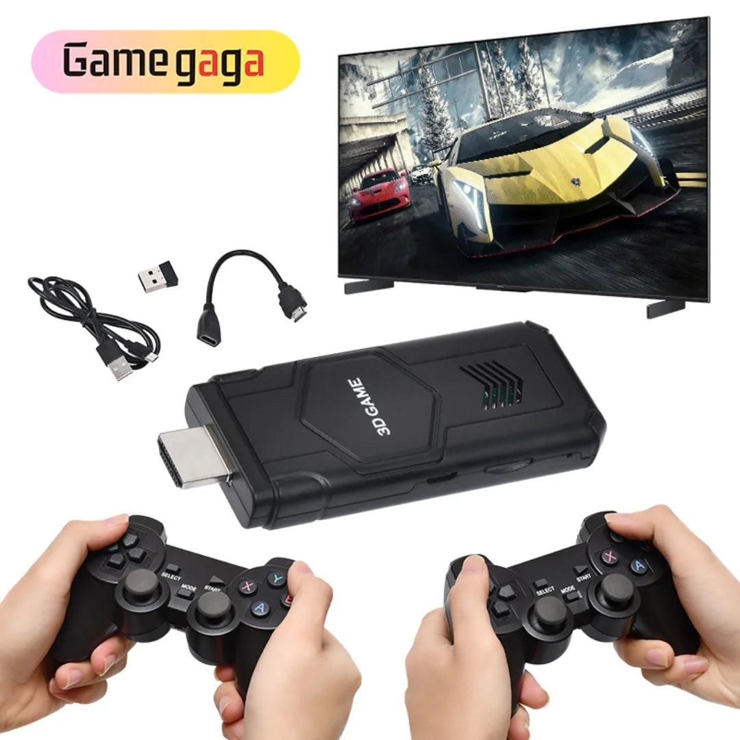Hot Y5 Game Stick 4K 64GB 45000 Games 3D Large-Scale Retro Gaming TV Game Console Wireless 2.4GHz 40+ Emulators Wireless