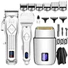 973 Professional Electric Hair for Clipper Set 3-in-1 Barber Trimmers LCD Display Metal Electric Shaver 4 Colors USB for Hotels