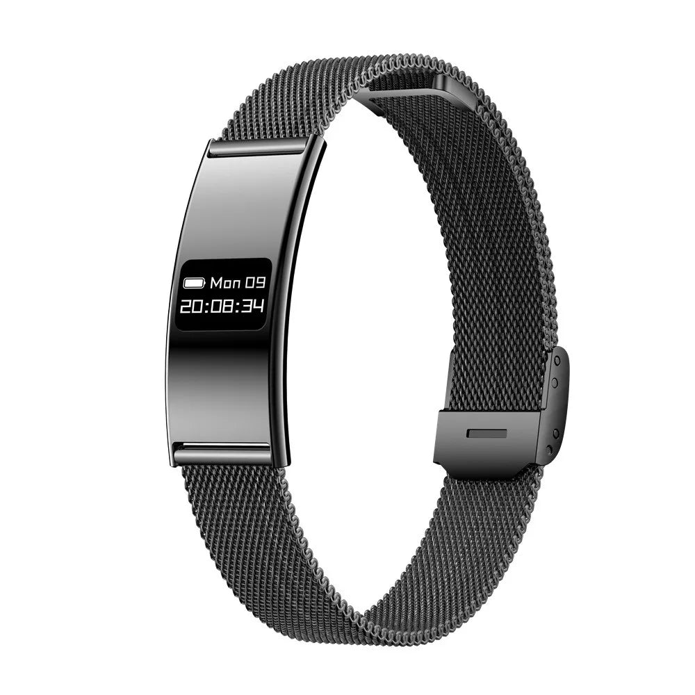 Small Square IPS Display Ultra Thin 25mm Alloy Band Smart Fashion Watch for Men Women 10 ATM Waterproof Heart Rate Sleep