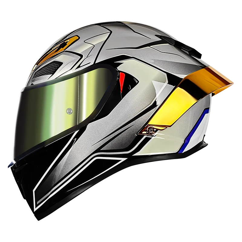 LVCOOL Brand New Vintage Helmets Great Price Motorcycle Electric Vehicle Dual Visor ABS+EPS Full Face Safety Quick Release DOT