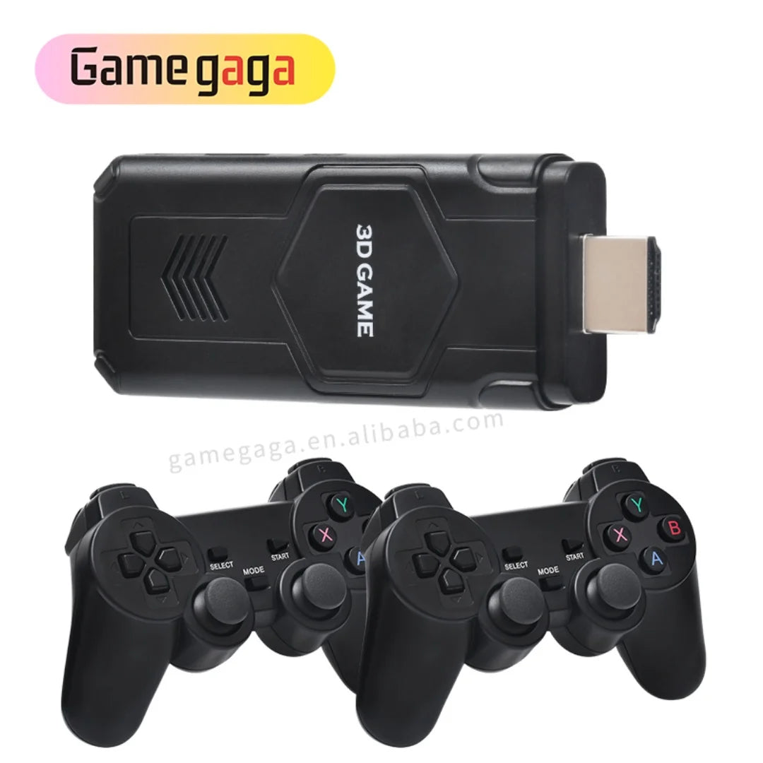 Hot Y5 Game Stick 4K 64GB 45000 Games 3D Large-Scale Retro Gaming TV Game Console Wireless 2.4GHz 40+ Emulators Wireless