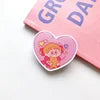 Top Selling Color Heart Shaped Epoxy Phone Holder Phone Ring Grip Love Heart Mobile Phone Socket Custom With Logo