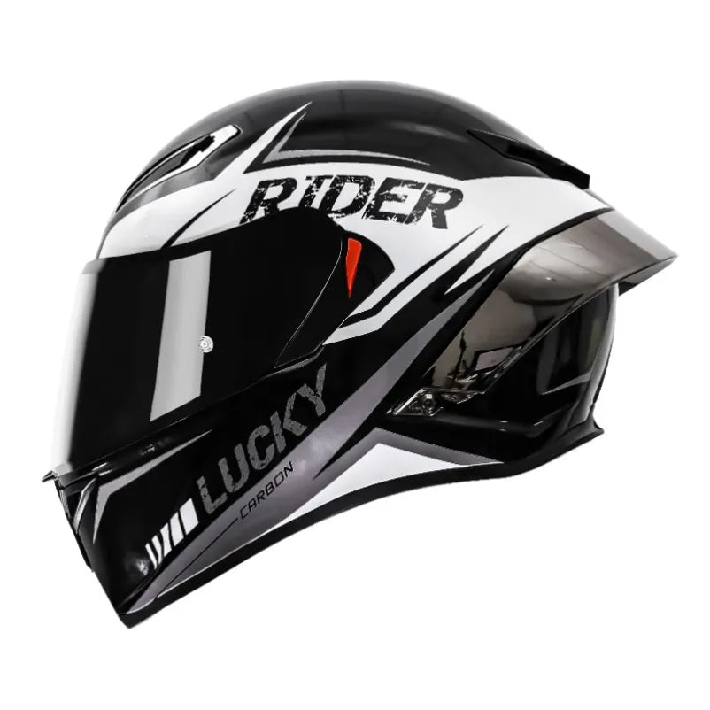 LVCOOL Brand New Vintage Helmets Great Price Motorcycle Electric Vehicle Dual Visor ABS+EPS Full Face Safety Quick Release DOT