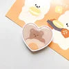 Top Selling Color Heart Shaped Epoxy Phone Holder Phone Ring Grip Love Heart Mobile Phone Socket Custom With Logo