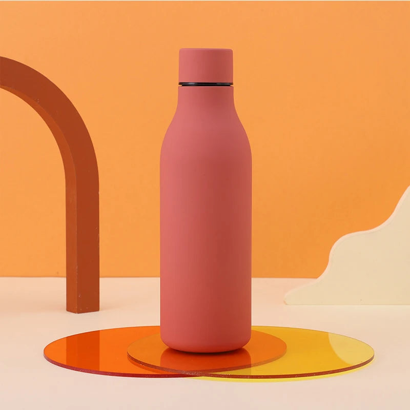 Wholesale Products Stainless Steel Travel Thermal Insulated Rubber Paint Creative Sports Custom Logo Flask Thermos Water Bottle