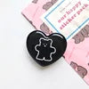 Top Selling Color Heart Shaped Epoxy Phone Holder Phone Ring Grip Love Heart Mobile Phone Socket Custom With Logo