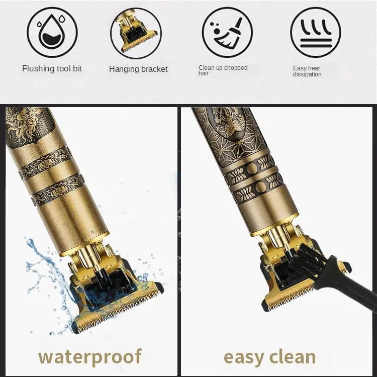 Vintage Dragon T9 T-Blade Hair Trimmers Electric Shavers Clippers Professional Cutting Machine Trimmer Shaver for Men Us