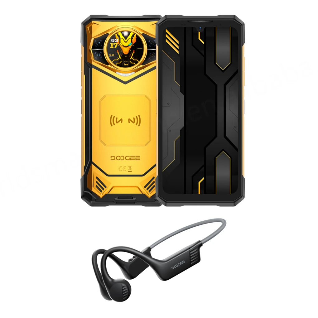 Android 16 Rugged Waterproof Fingerprint Smart Phone 12+512GB 10100mAh Night Vision Camera 100MP NFC Global 5G Doogee S200x VIP