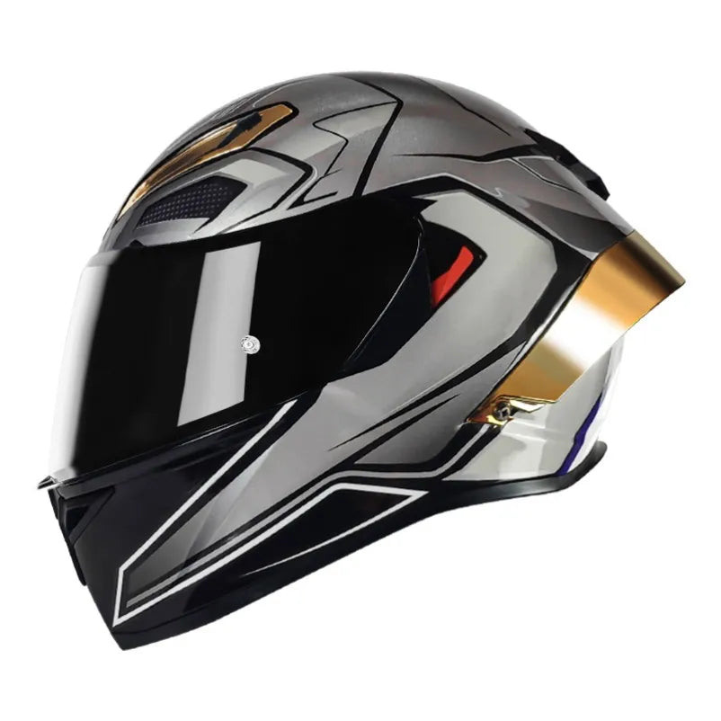 LVCOOL Brand New Vintage Helmets Great Price Motorcycle Electric Vehicle Dual Visor ABS+EPS Full Face Safety Quick Release DOT