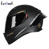 LVCOOL Brand New Vintage Helmets Great Price Motorcycle Electric Vehicle Dual Visor ABS+EPS Full Face Safety Quick Release DOT