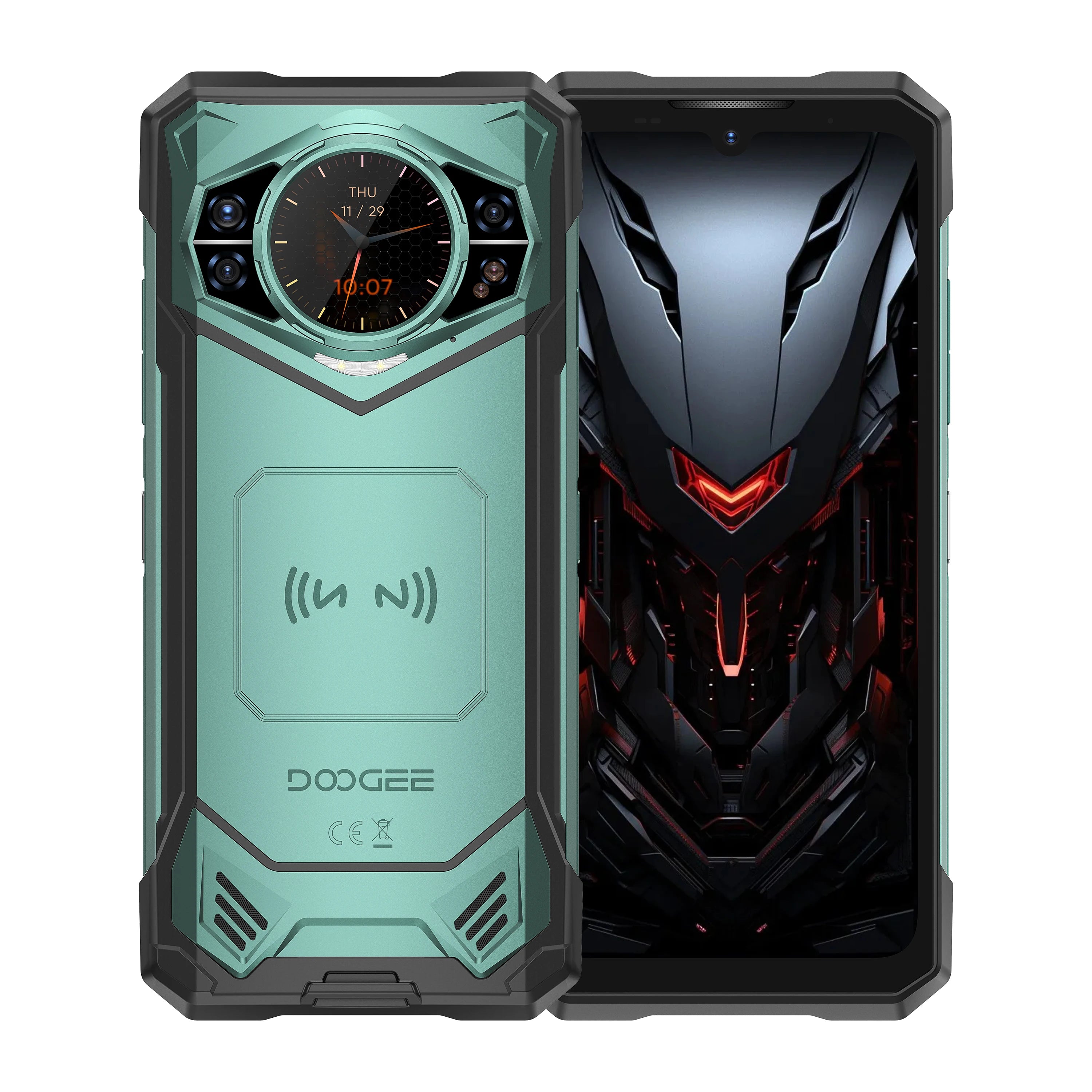 Android 16 Rugged Waterproof Fingerprint Smart Phone 12+512GB 10100mAh Night Vision Camera 100MP NFC Global 5G Doogee S200x VIP