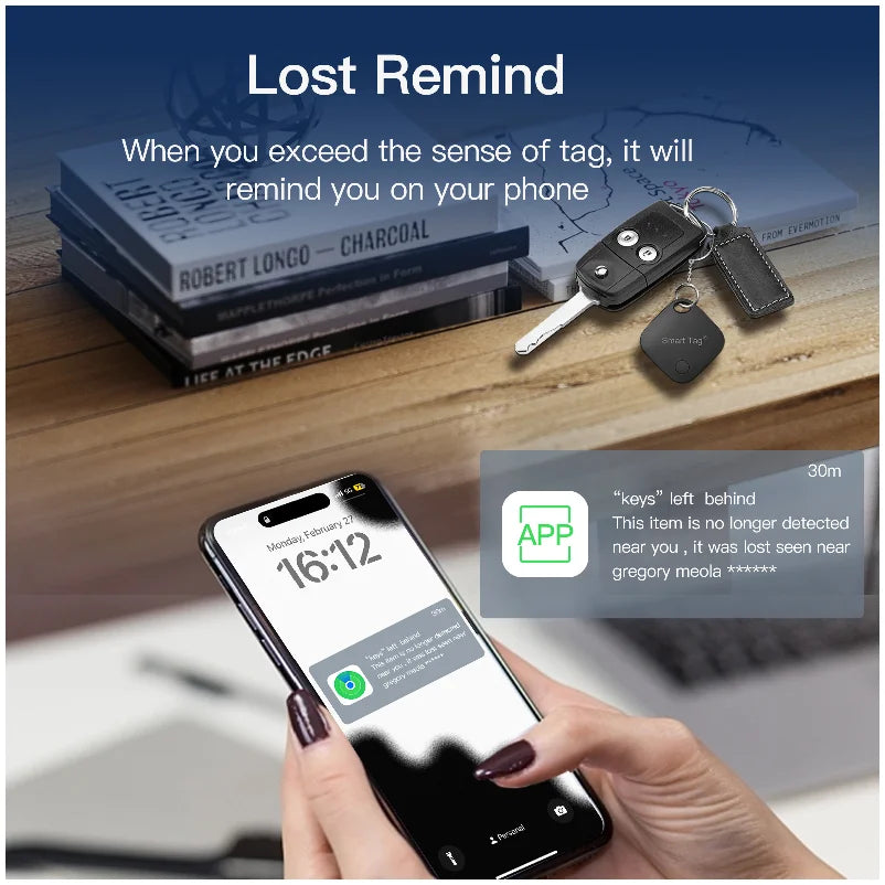 Electronics Tile tracker MFi Certified Wireless Key Finder Anti Lost Mini Smart GPS Tracker Locator for Wallet Luggage Bag Bike