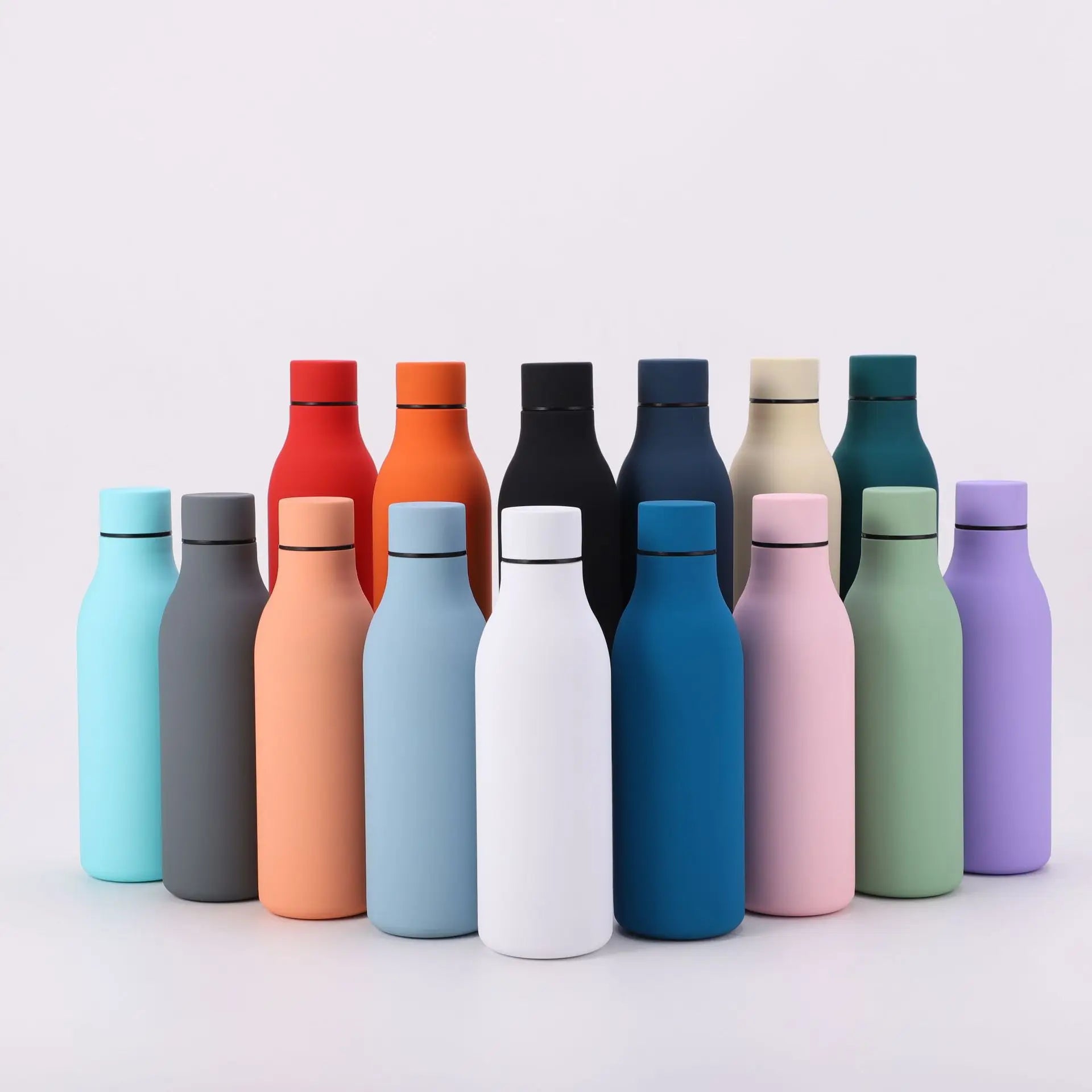 Wholesale Products Stainless Steel Travel Thermal Insulated Rubber Paint Creative Sports Custom Logo Flask Thermos Water Bottle