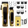 Super Luxury Men's Professional Hair Clippers Set 3-Piece Cordless Electric Shaver LED Display Lights Zero-Spacing Hair Trimmer