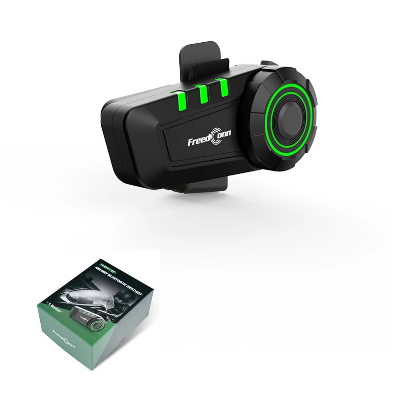FreedConn KY Motorcycle Riding ABS Plastic Voice Control Wireless Bluetooth Helmet Headset Glove-Friendly Oversized Knob