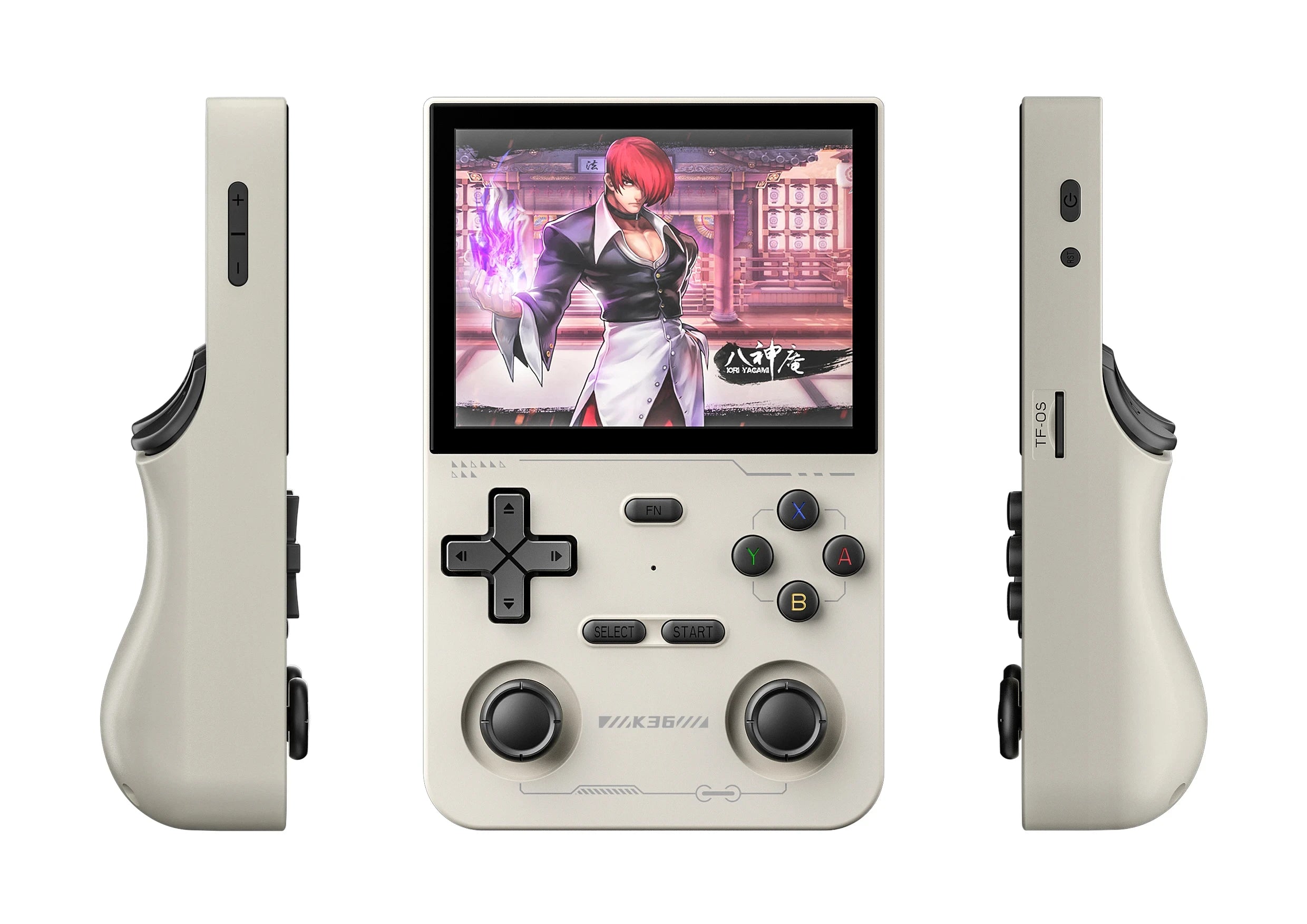Open Source K36 Retro Handheld Video Game Console Built-in 15000+ Games Emulator for PS1/PSP/DC/N64/SS 500nit 3.5inch IPS Screen