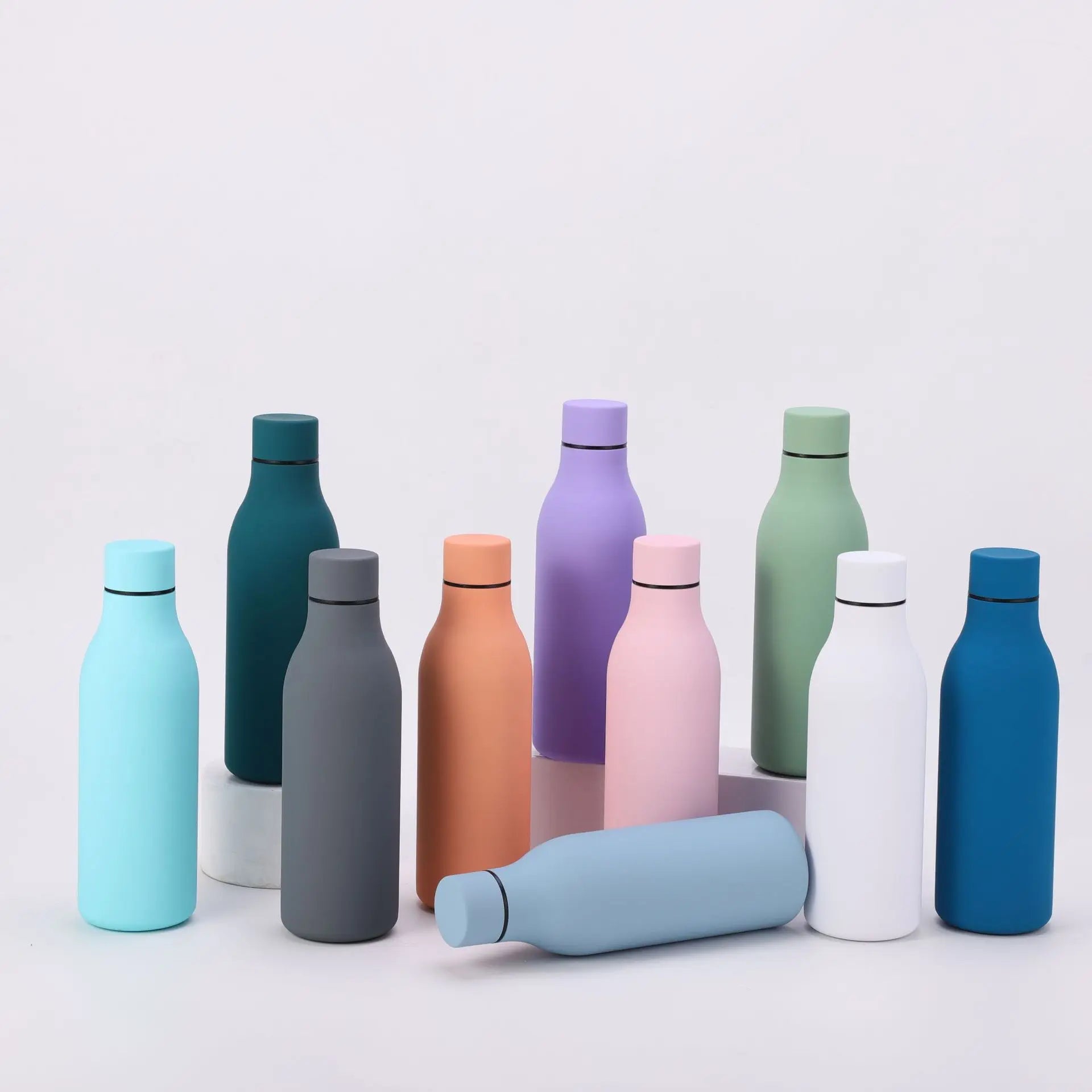 Wholesale Products Stainless Steel Travel Thermal Insulated Rubber Paint Creative Sports Custom Logo Flask Thermos Water Bottle