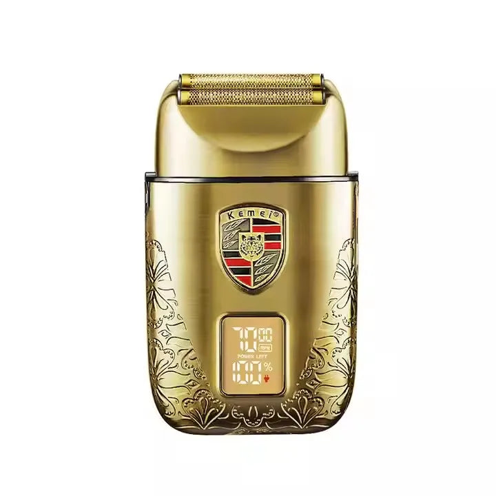 Kemei KM-T93 New Metal Electric Shaver With LED Display Screen Rechargeable Electric Razors Bald Head Shaving Machine