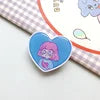 Top Selling Color Heart Shaped Epoxy Phone Holder Phone Ring Grip Love Heart Mobile Phone Socket Custom With Logo